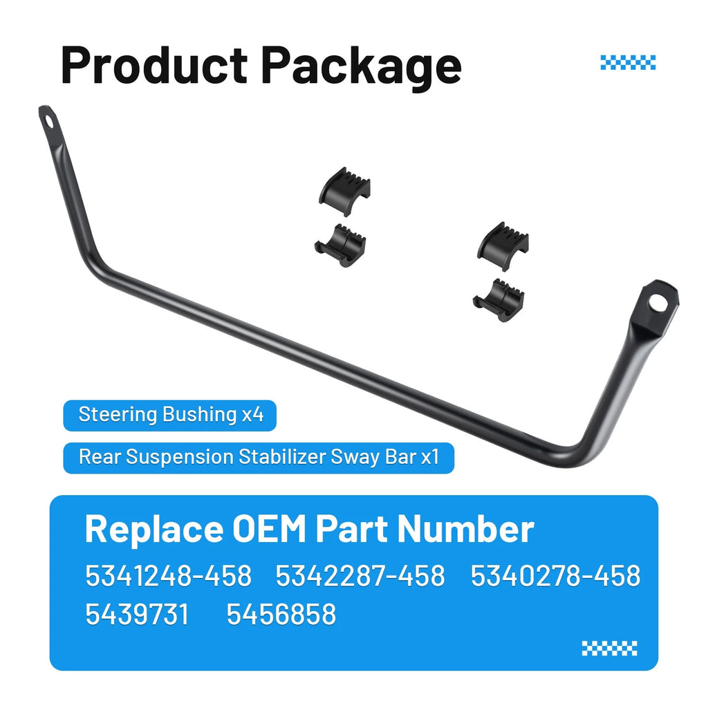Rear Suspension Stabilizer Sway Bar for Polaris Ranger 1000 (2018–2024) 5341248-458
