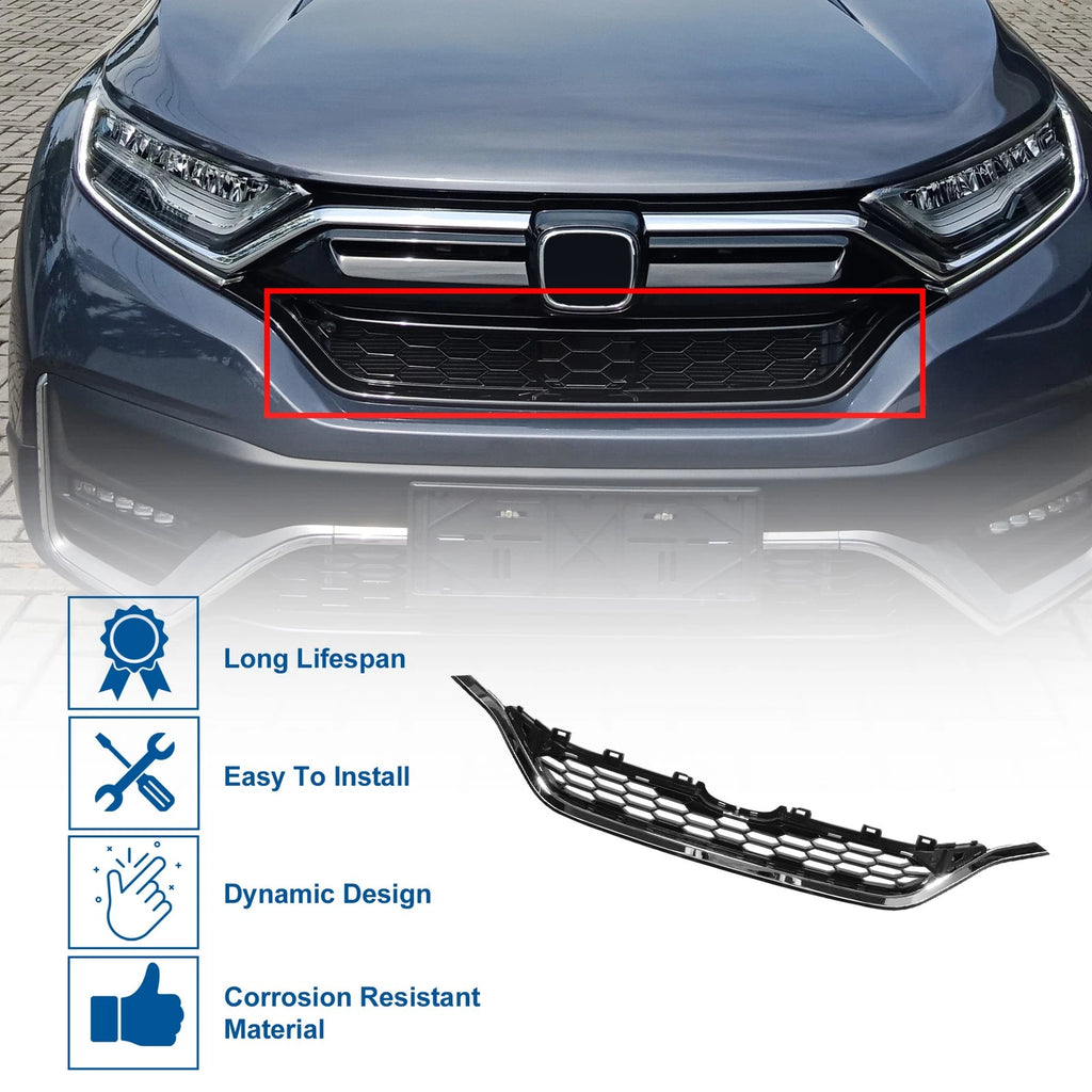 Front Hood Bumper Grille Grill Replacement for Honda CR-V (2015–2016)