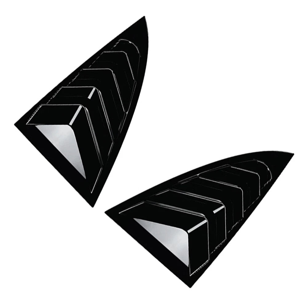 Rear Window Louver Shutter Cover Trim for Tesla Model 3 (2024+) - Gloss Black