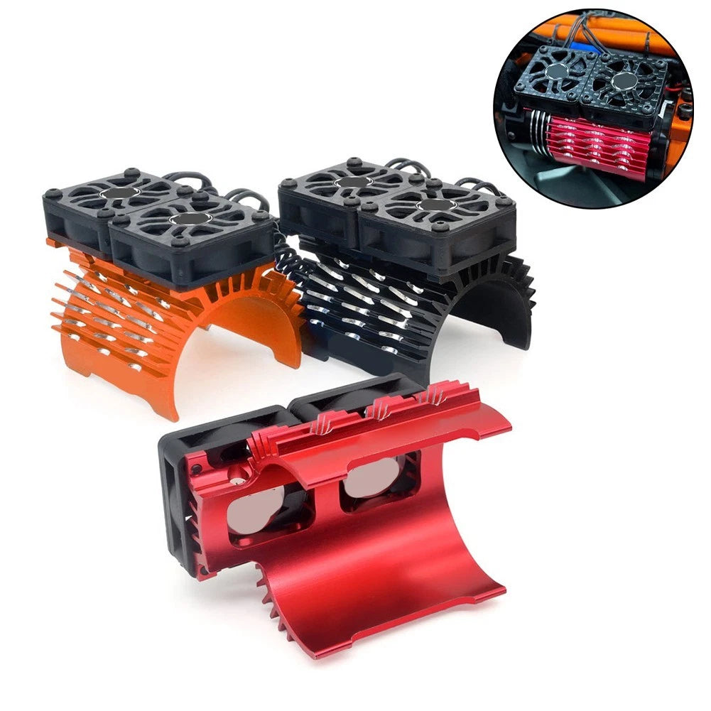 Dual-Fan Heatsink for Motor Cooling (Universal Fit)