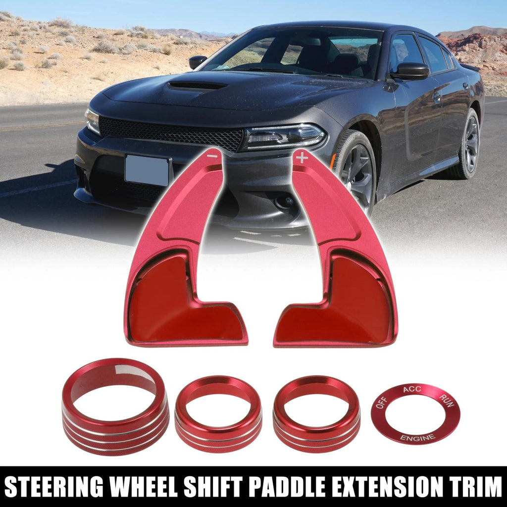 Steering Wheel Shift Paddle Extension Trim Set for Dodge Challenger (2015–2023)