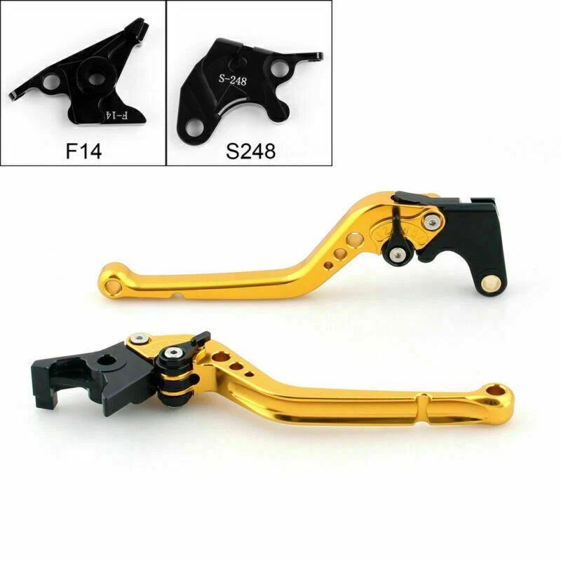 Long Brake Clutch Levers for Suzuki GSXR600 GSX-R1000 TL1000S GSR SFV 650 (2000–2023)