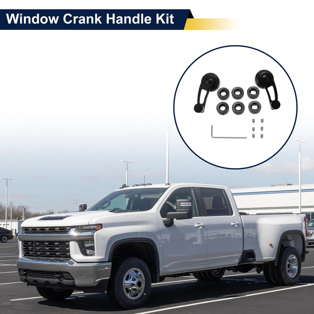 Car Door Window Crank Handle Replacement for Chevy Ford Chrysler (Set) (OEM)