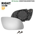 Heated Right Side Mirror Glass Replacement for Audi A8 (2002–2008)