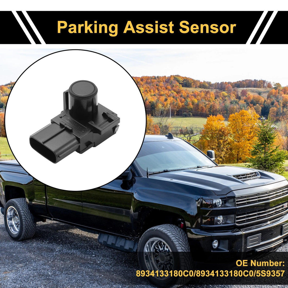Rear Backup Parking Sensors 2 Pc Replacement for Toyota Tundra (2007–2021)