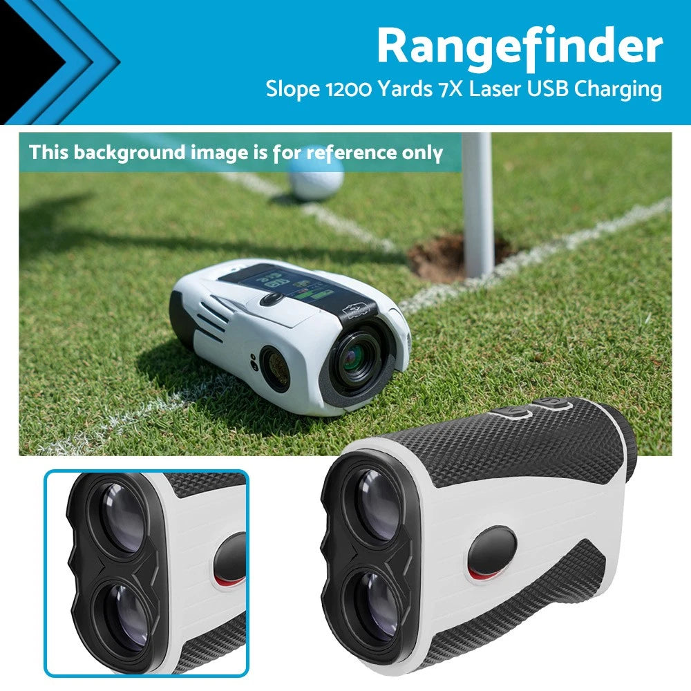 Golf Laser Range Finder for Golf (1200 Yards, Slope, 7X, USB Charge)