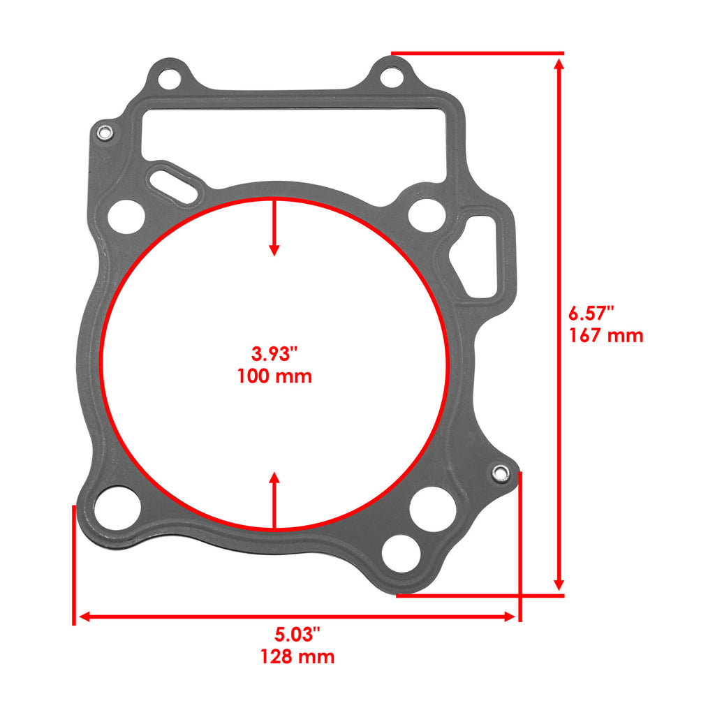 Cylinder Head and Base Gasket Replacement Kit for Suzuki DR-Z400E (2002–2007)