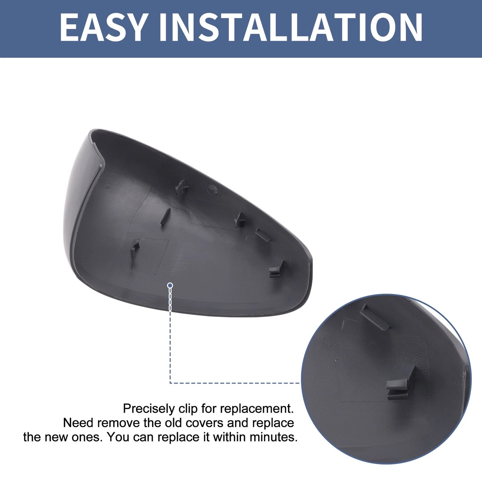 Mirror Cover Cap for Citroen C3 II (2010–2016) - Gray