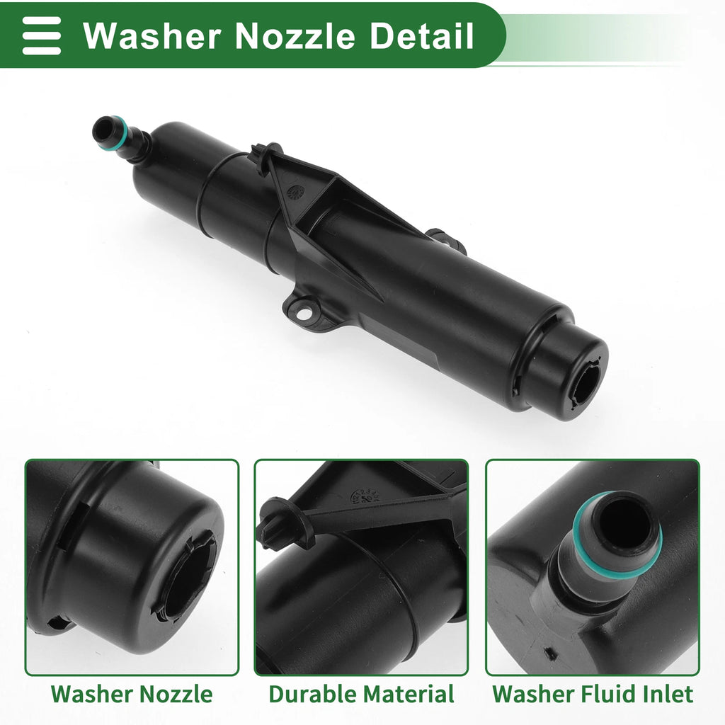Front Driver Side Headlight Washer Nozzle for Mini Cooper (2007–2015) No. 61677157119