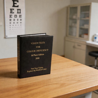 38 Piece Optometry Test Book for Identifying Color Blindness