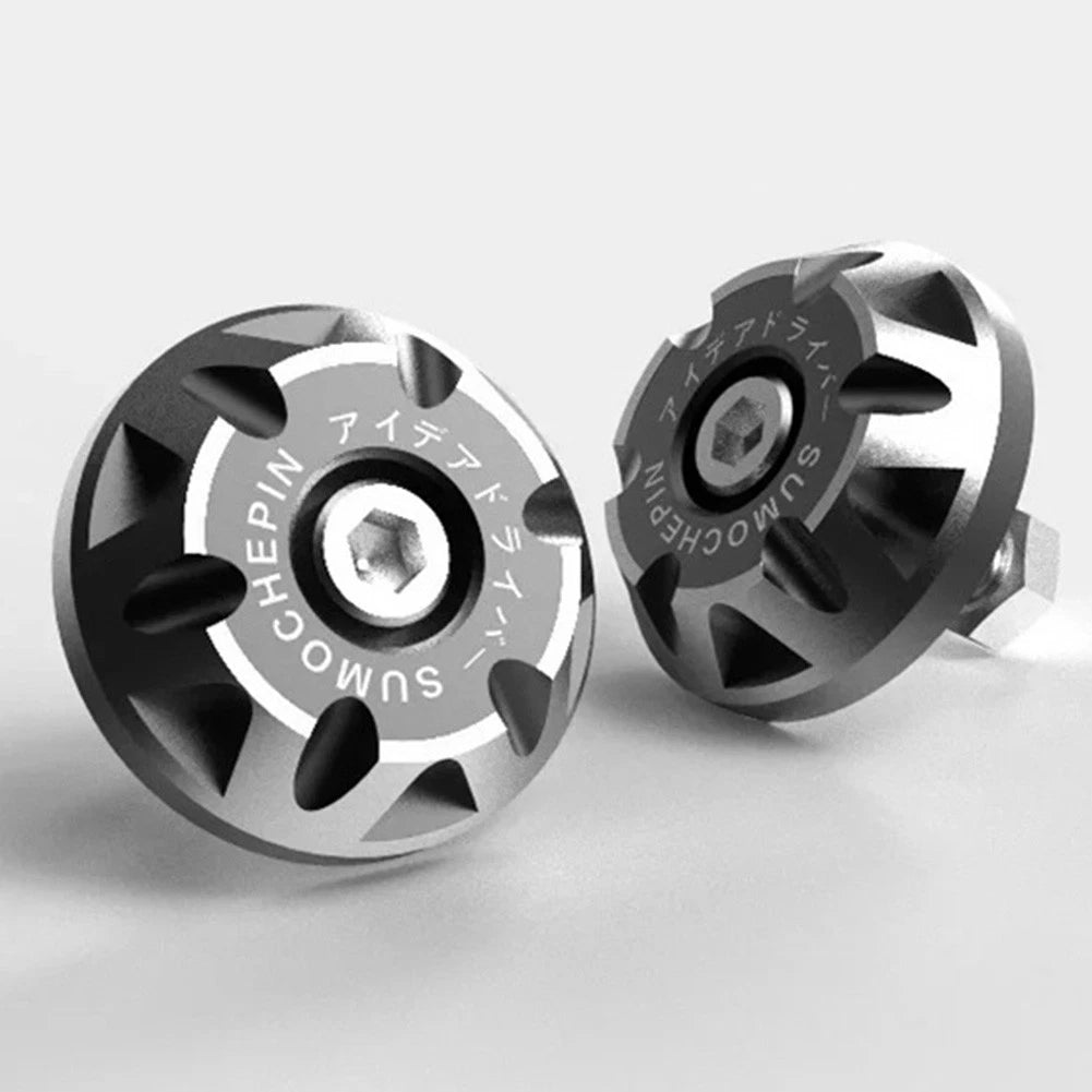 2X Aluminum Alloy License Plate Screws for Vehicles
