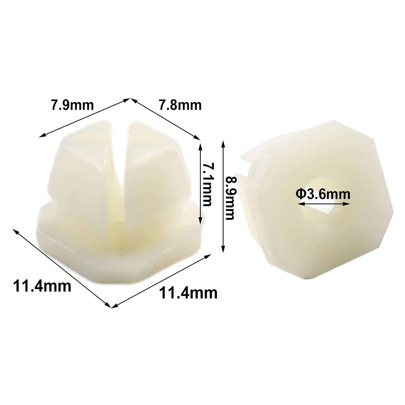 Headlight Bezel Nut Clip for (3919773) (5/16" Hole)