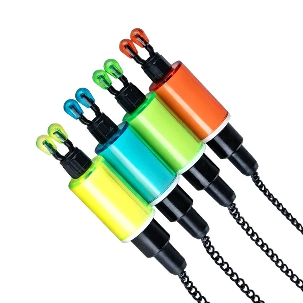 Carp Bite Alarm Indicator with Glow Rod Slot and Adjustable Clip