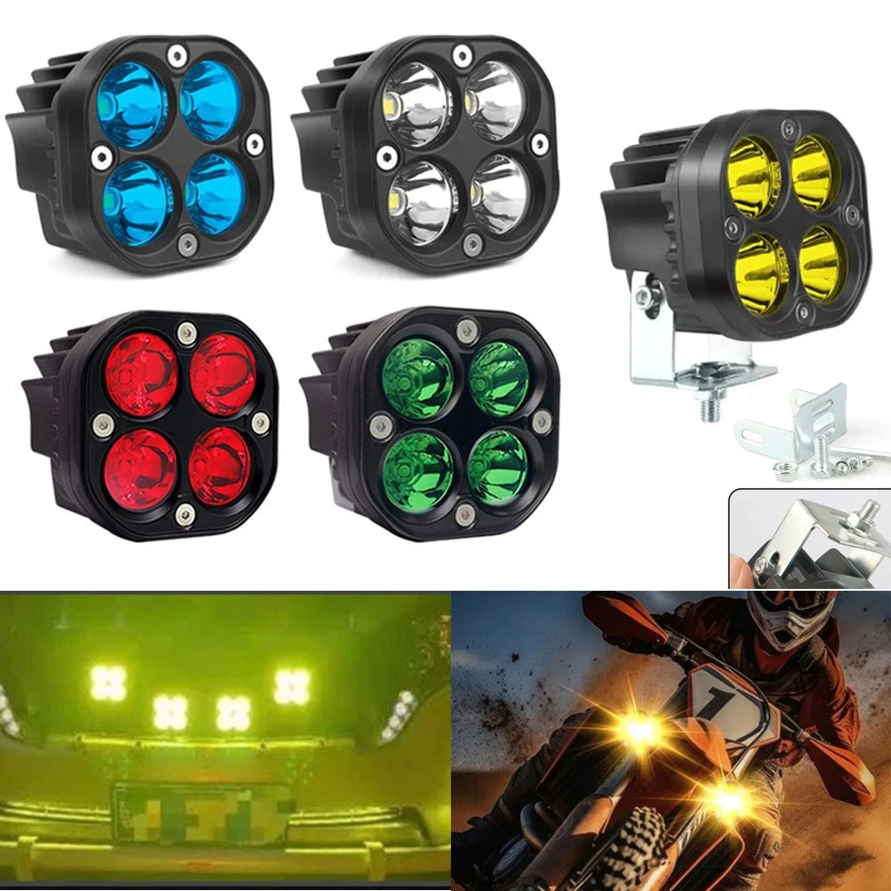 2X 3-Inch LED Cube Pods Work Light for ATV (2010–2023)