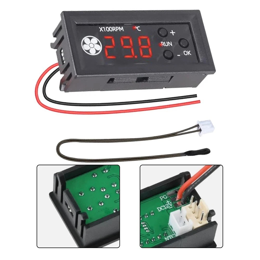 Fan Temperature Controller for PWM Module DC12V with Probe