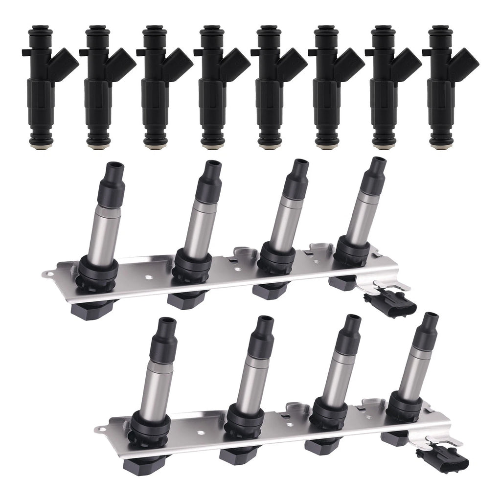 Fuel Injectors & Ignition Coil Modules Set for Cadillac DeVille (2004–2005)