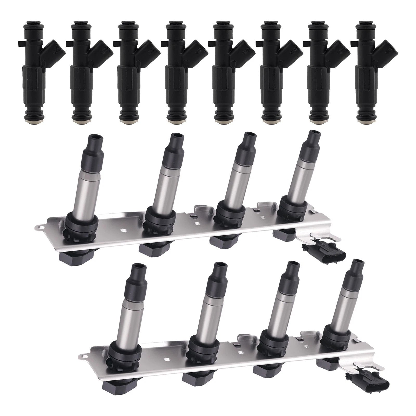 Fuel Injectors & Ignition Coil Modules Set for Cadillac DeVille (2004–2005)
