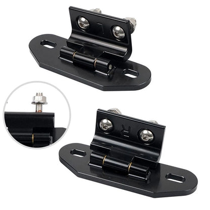 2X Black Aluminum Hatch Hinges for Camaro (1982–1992)