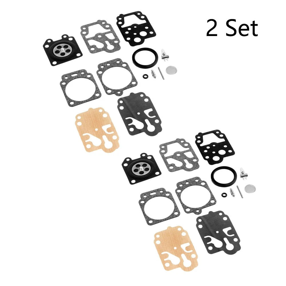Set of 2 Carburetor Rebuild Kit for Honda GX25 GX35 (WALBRO K20-WYJ)