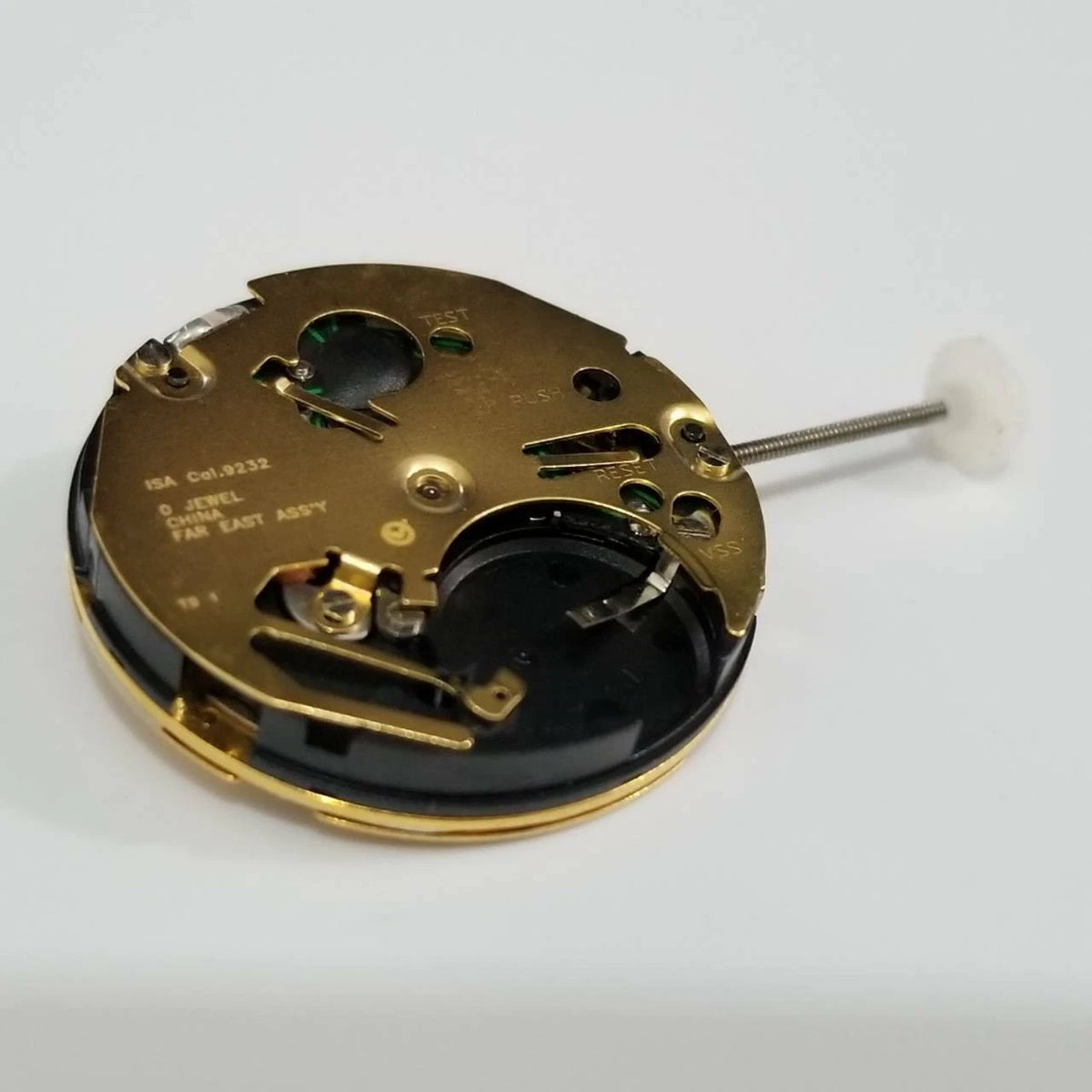 Watch Movement with Stem & Battery for ISA 9232 (23.3mm Diameter)