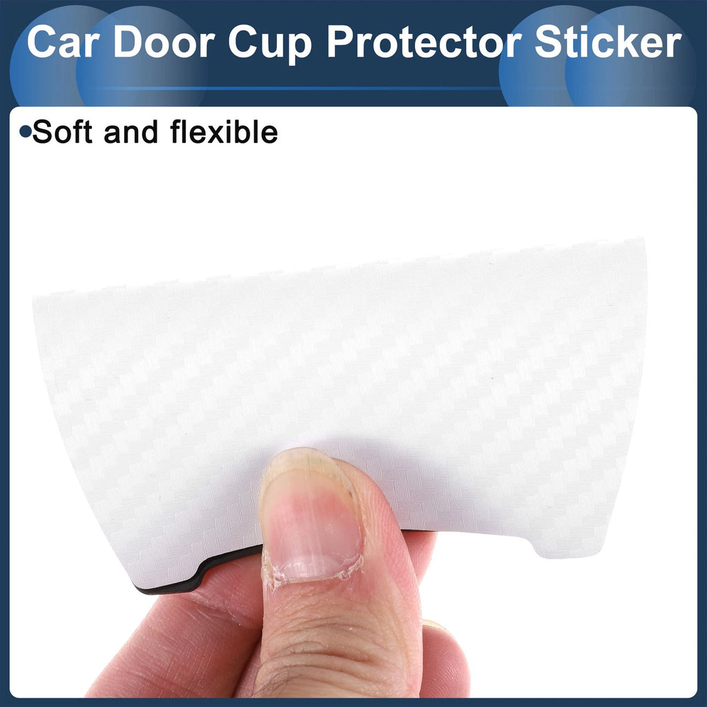3D Car Door Handle Scratch Protector for Universal Vehicles (90x100mm)