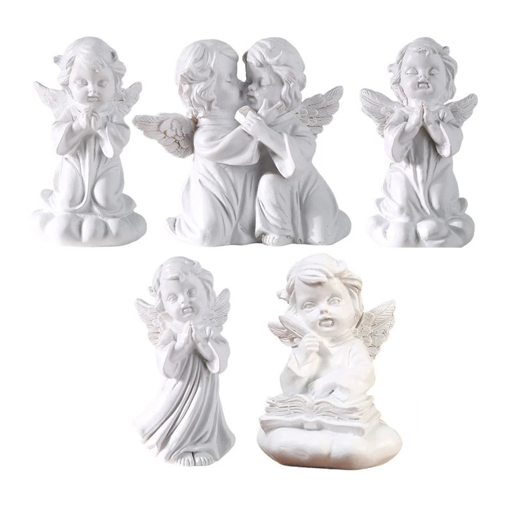 White Girl Angel Nordic Retro Ornament for Home Decor