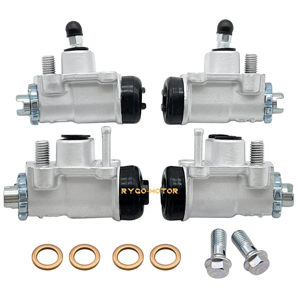 Set of 4 Front Brake Wheel Cylinders for Honda Rancher 350 TRX350TM/TE/FE/FM (2000–2003)