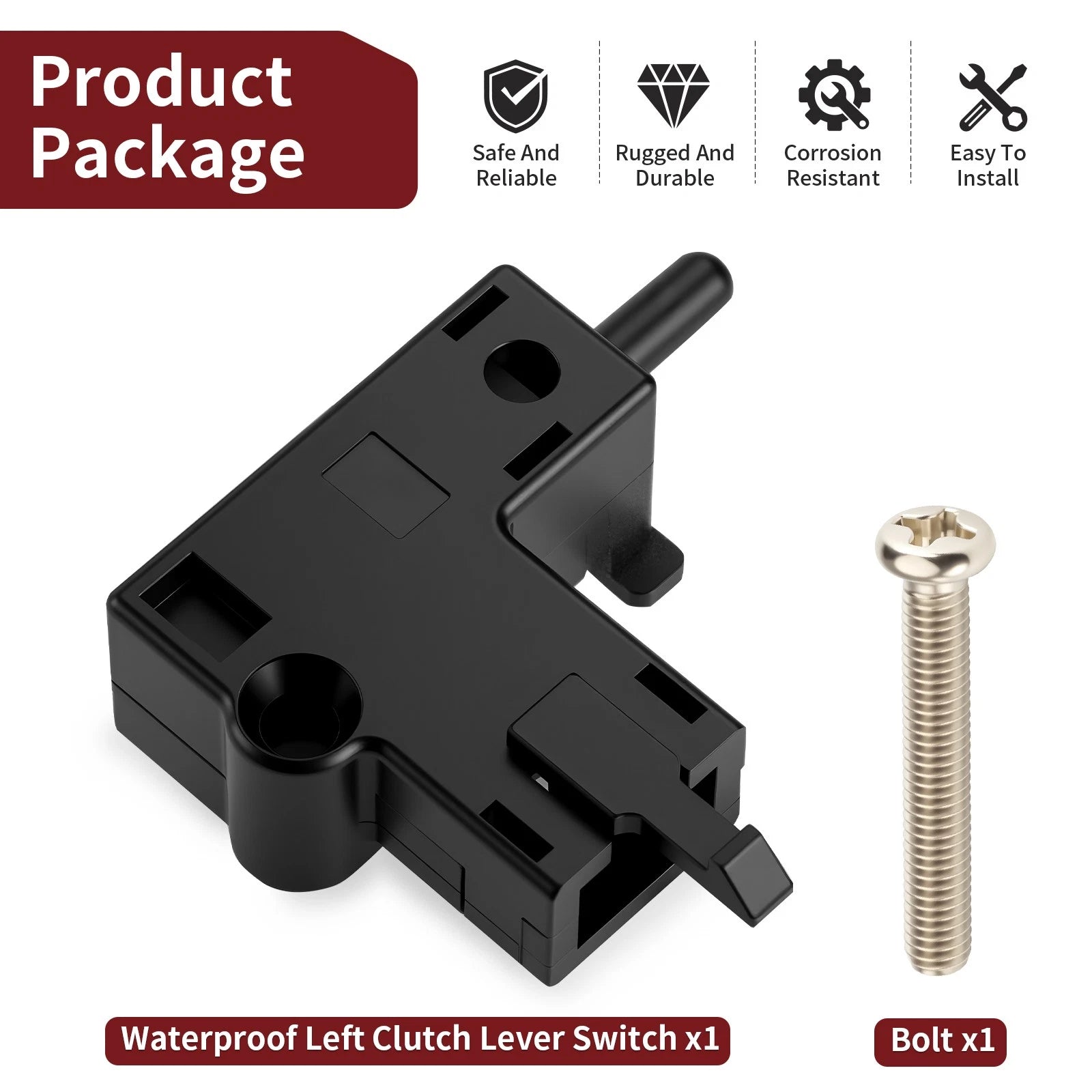 Left Clutch Lever Switch Bolt 27010-1268 for Kawasaki Vulcan 800 (1995–2006)