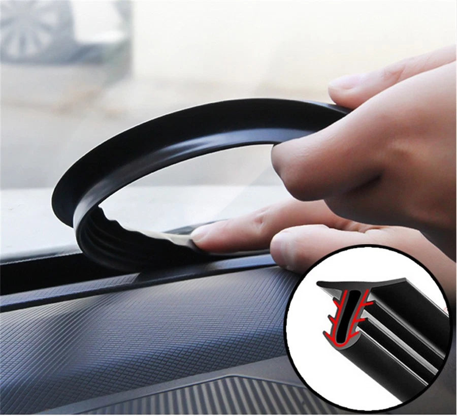 63 Inch Rubber Car Dashboard Push Seal Strips Windscreen Gap Plug Filler Catch