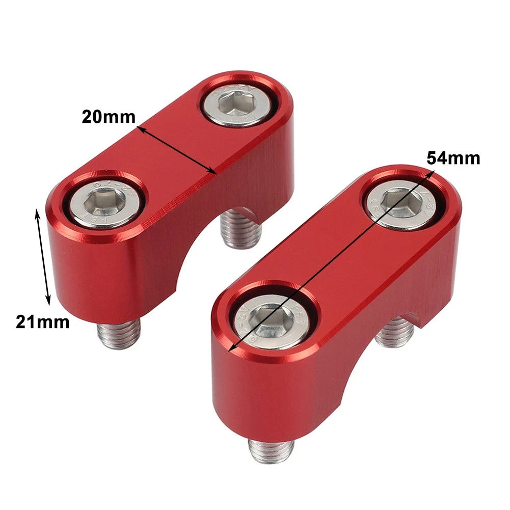 2pcs Red Motorcycle Handlebar Clamp Cover for Honda CRF300L Rally 2021-2024