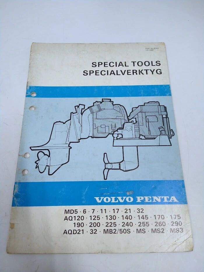 Special Tools Manuals for Volvo Penta 4040 & 4041