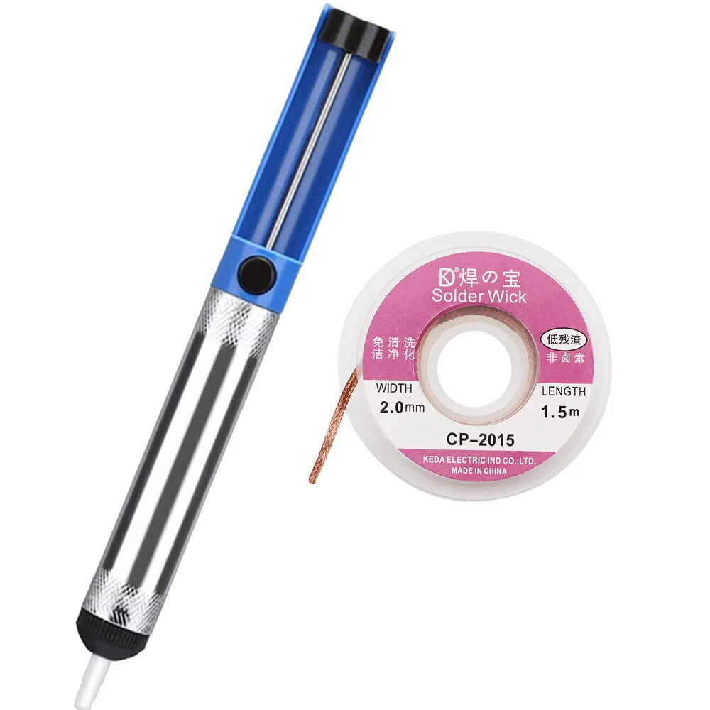 Solder Wick Desoldering Pump Kit for Automotive Repairs