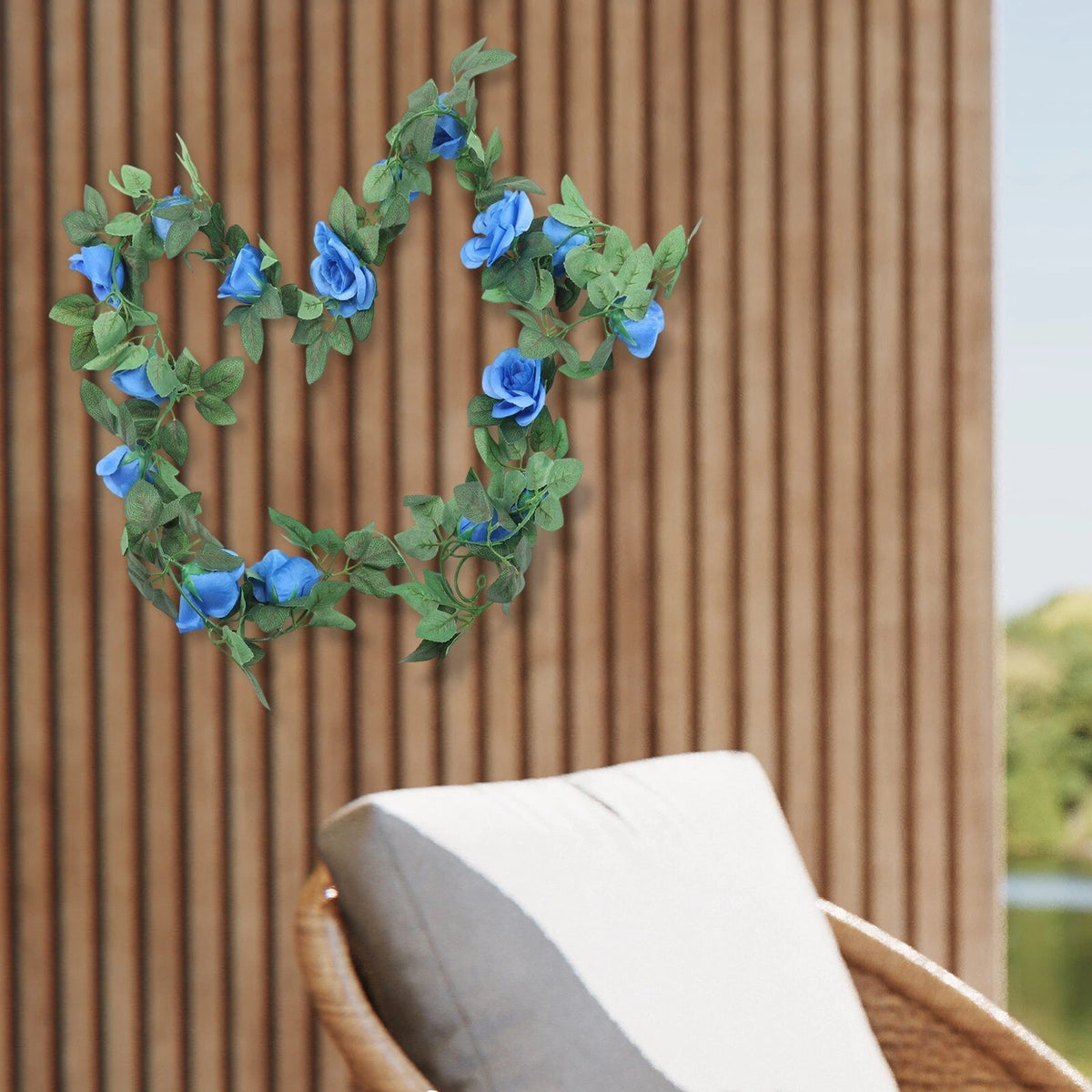 2X Silk Rose Vines 2M for Elegant Decoration (Artificial Flower)