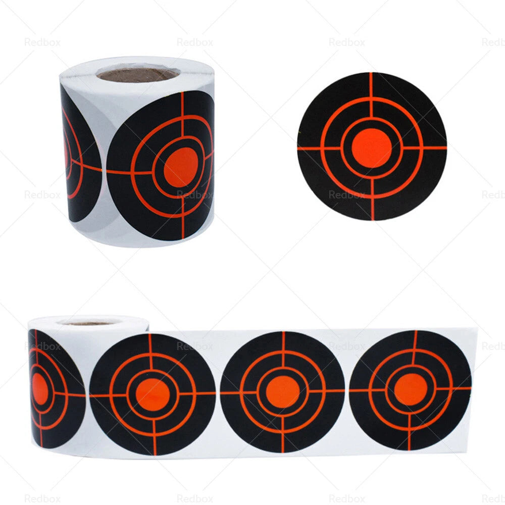 Self Adhesive Splatter Reactive Shooting Target Stickers (250X Roll)