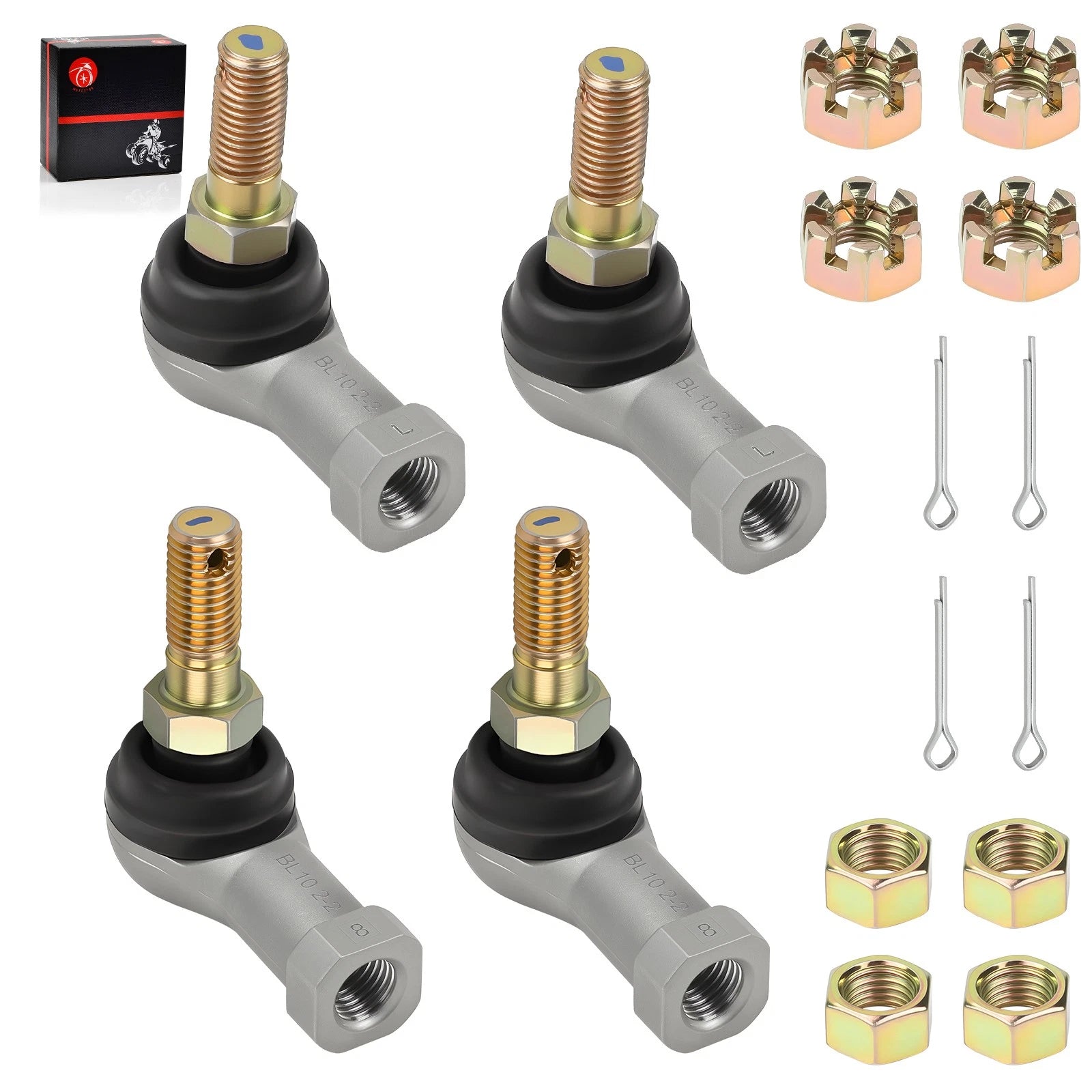 Set of 2 Tie Rod End Kit 7060147 7060138 for Polaris Trail Boss 250R/ES (1988)