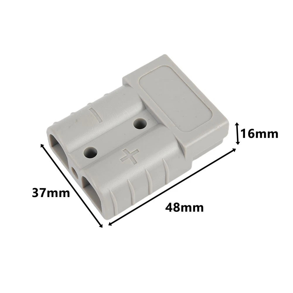 Forklift Battery Connector Socket 48x37mmx16mm Copper Silver