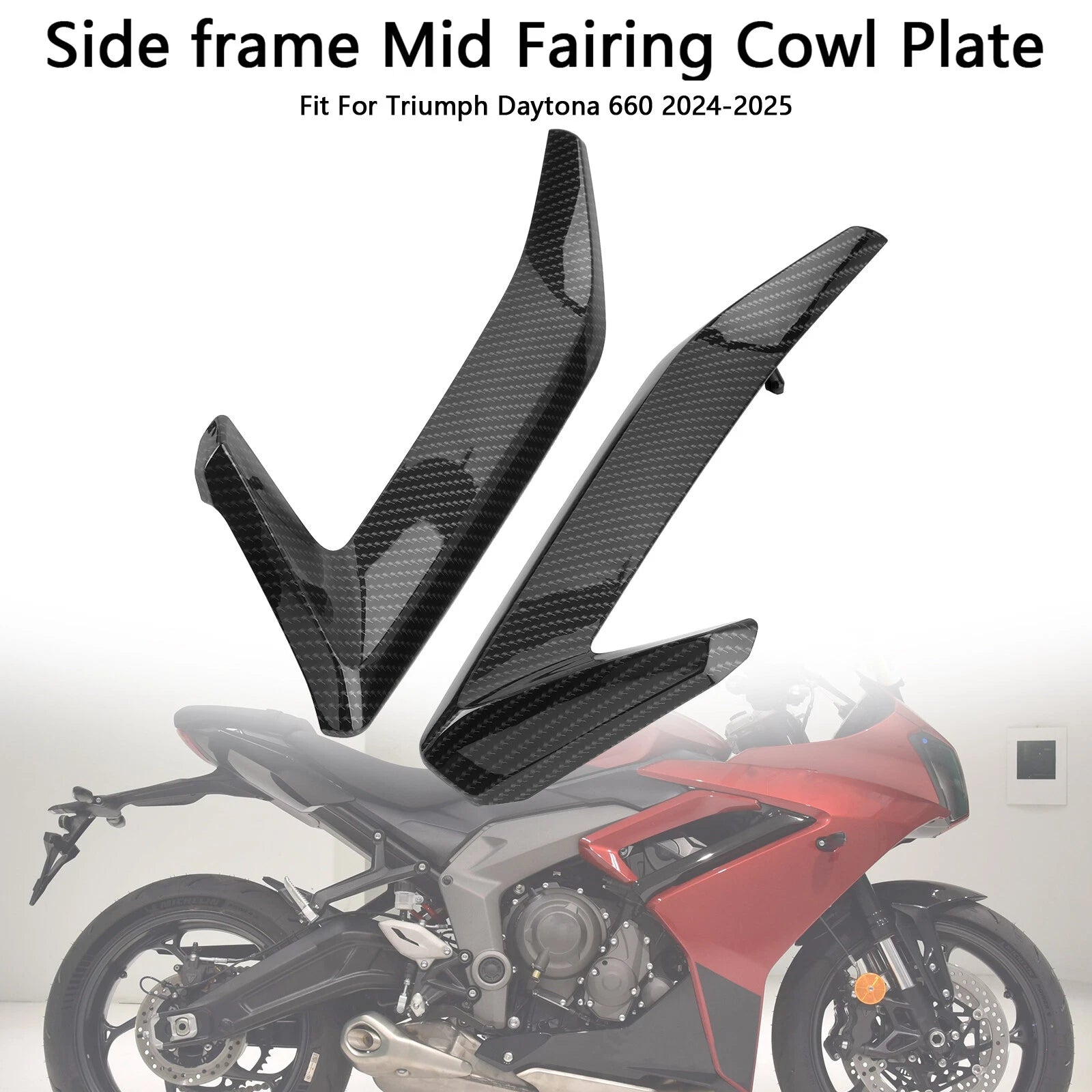 Side Frame Mid Fairing Cowl Plate for Daytona 660 (2024–2025)