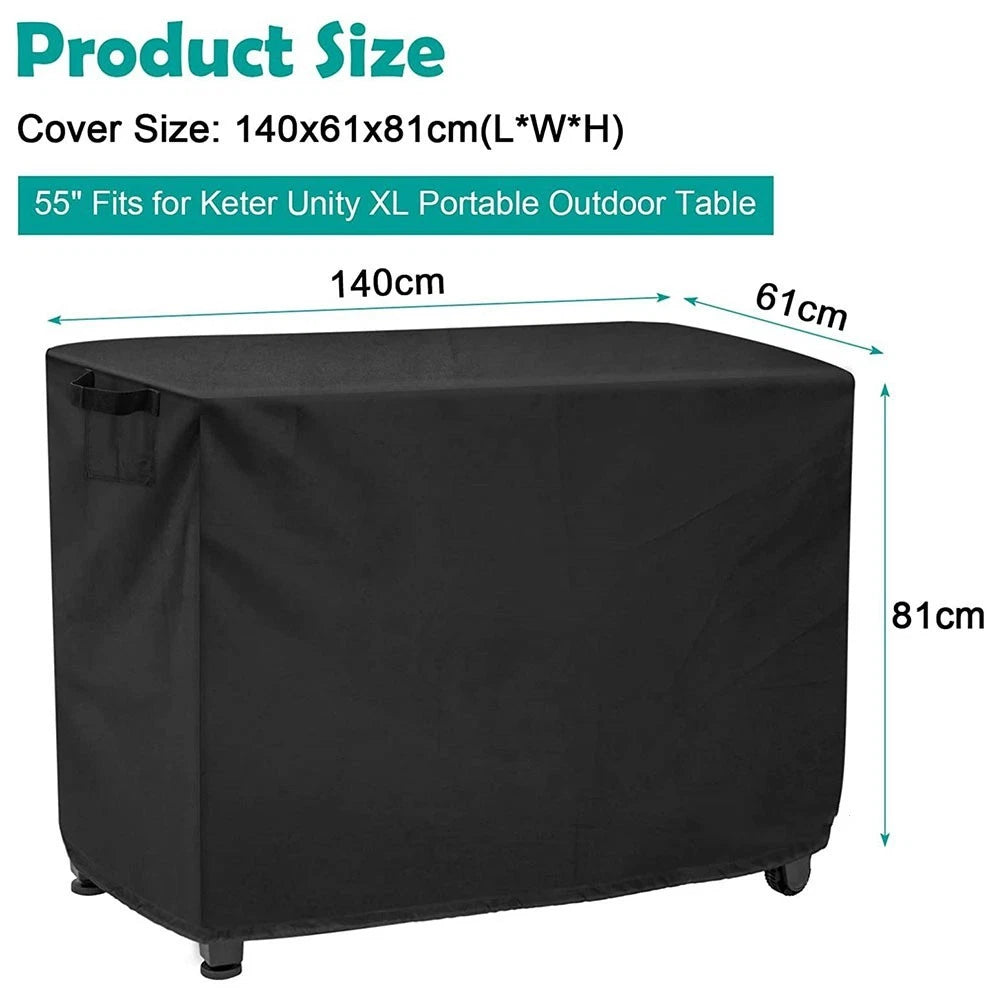 Secure Fit Cover for Movable Dining Cart (Adjustable Drawstring)