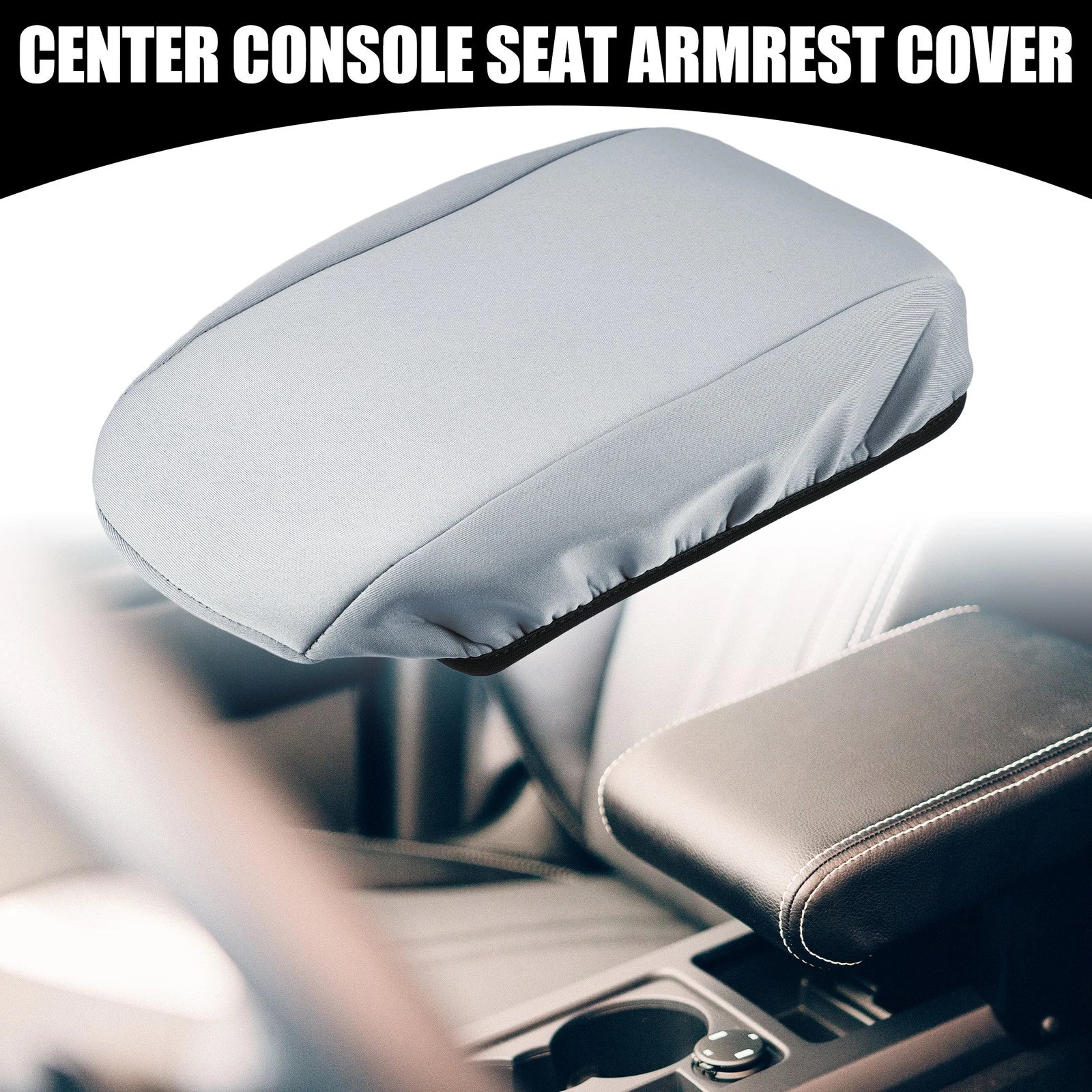Center Console Seat Armrest Cover for Ford Escape (2017–2019) Gray