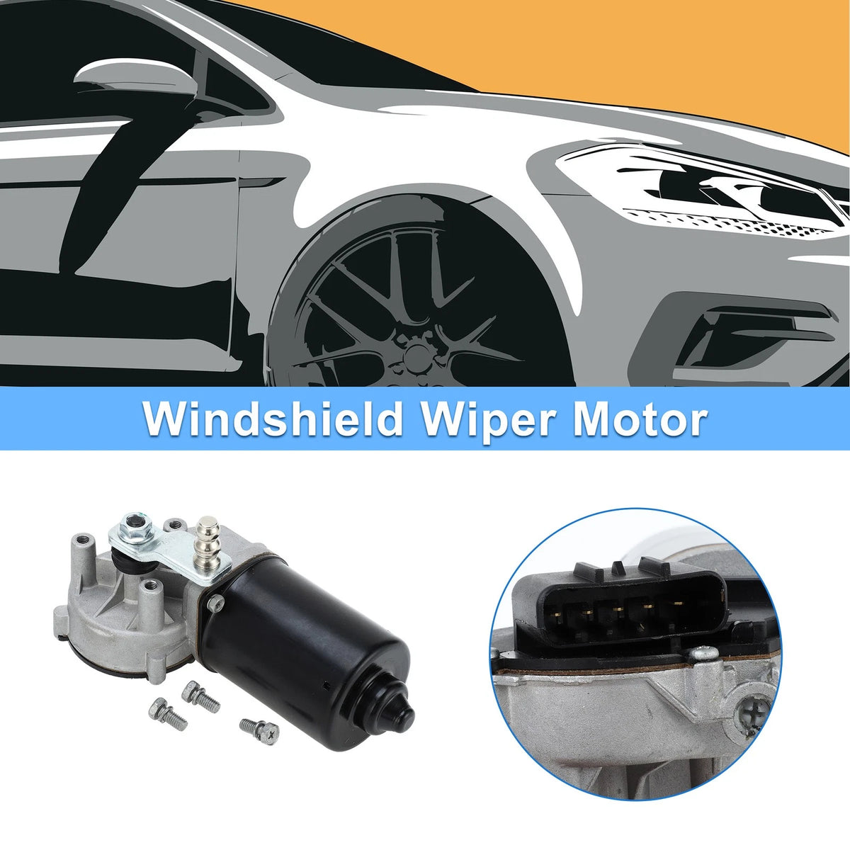 Front Windshield Wiper Motor for Fiat Stilo 192 (2001–2010) No. 9949505