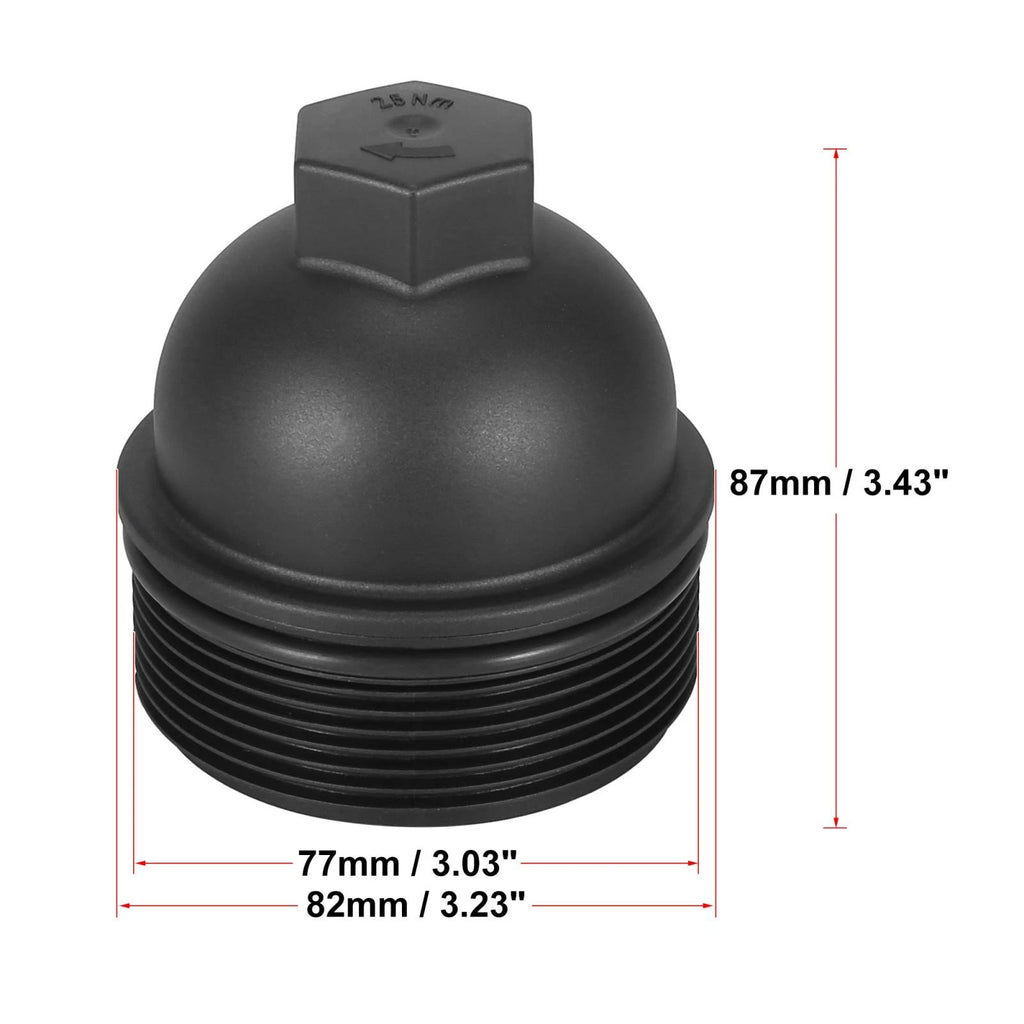 Oil Filter Cap Assembly Housing Replacement for Audi A6 A8 Quattro (2010–2018)