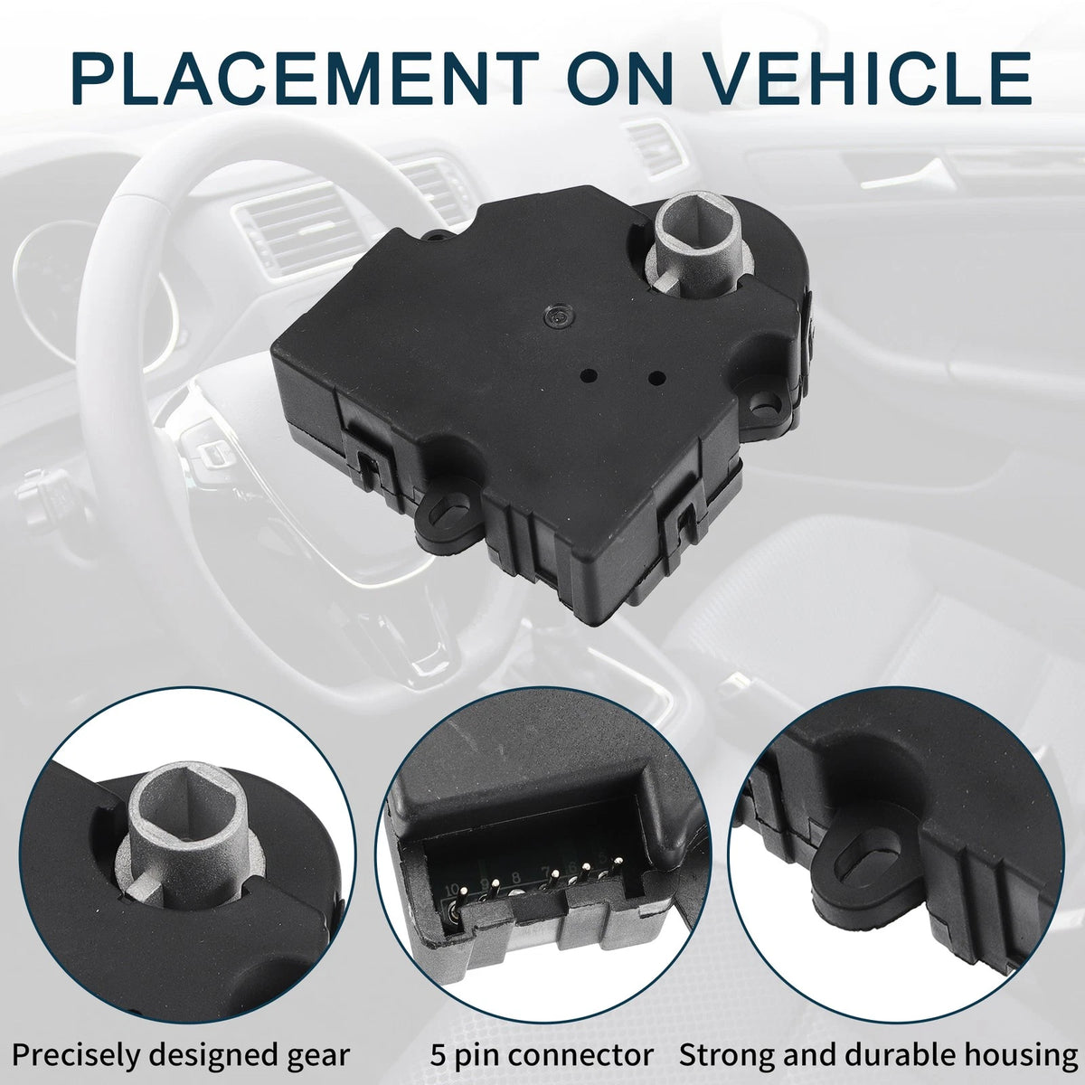 HVAC Heater Blend Door Actuator Replacement for Cadillac Escalade EXT (2002–2002)