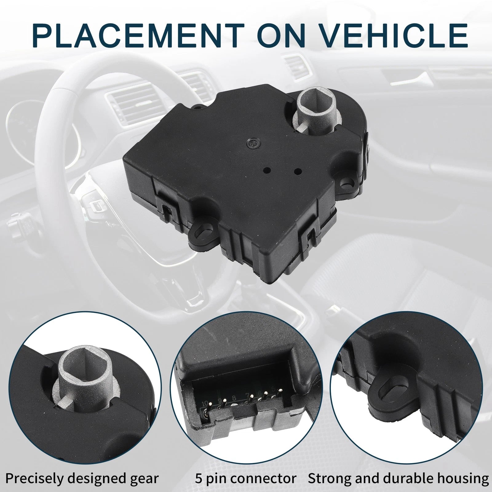 HVAC Heater Blend Door Actuator Replacement for Cadillac Escalade EXT (2002–2002)