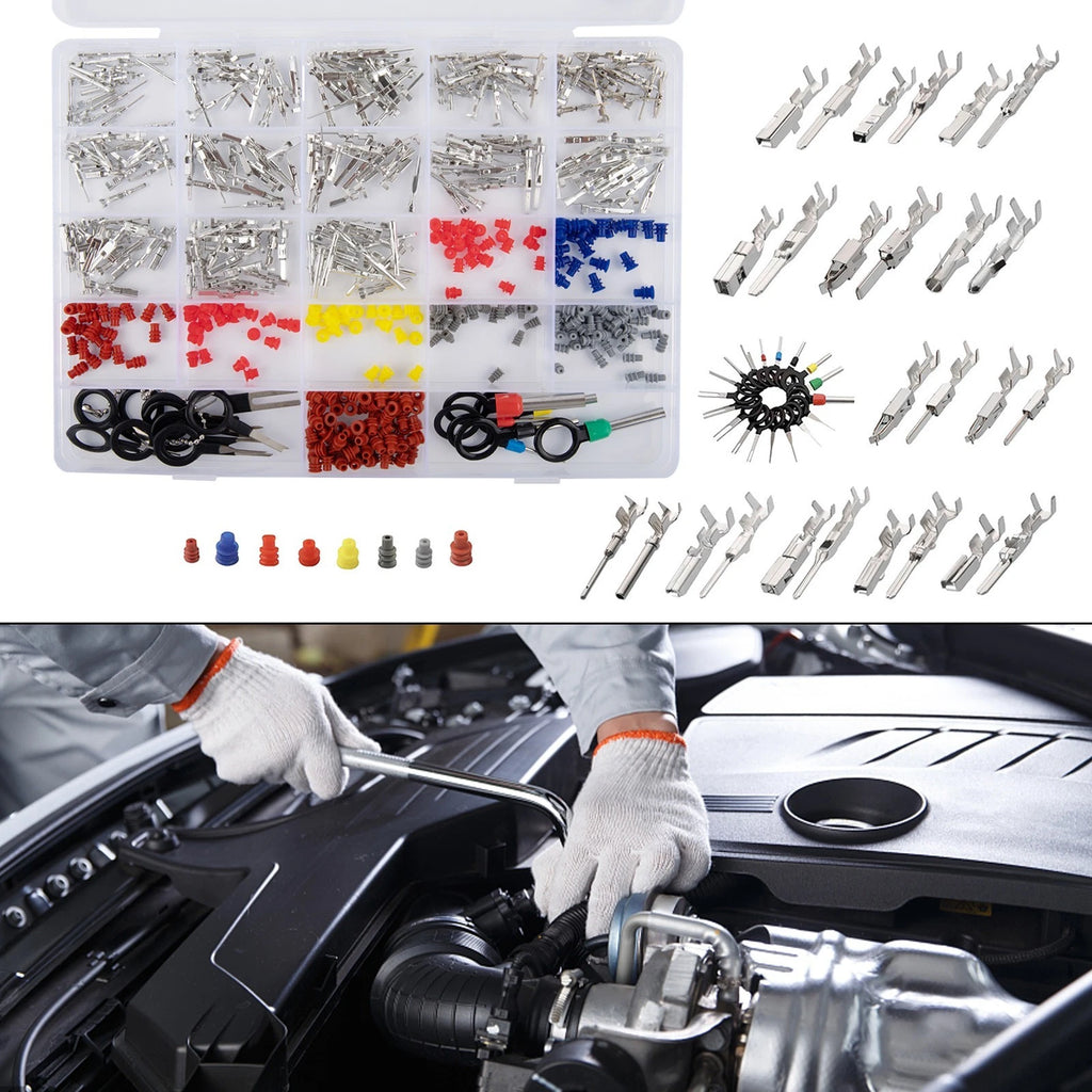 500 Piece Connector Pin Assortment with Easy Removal Features
