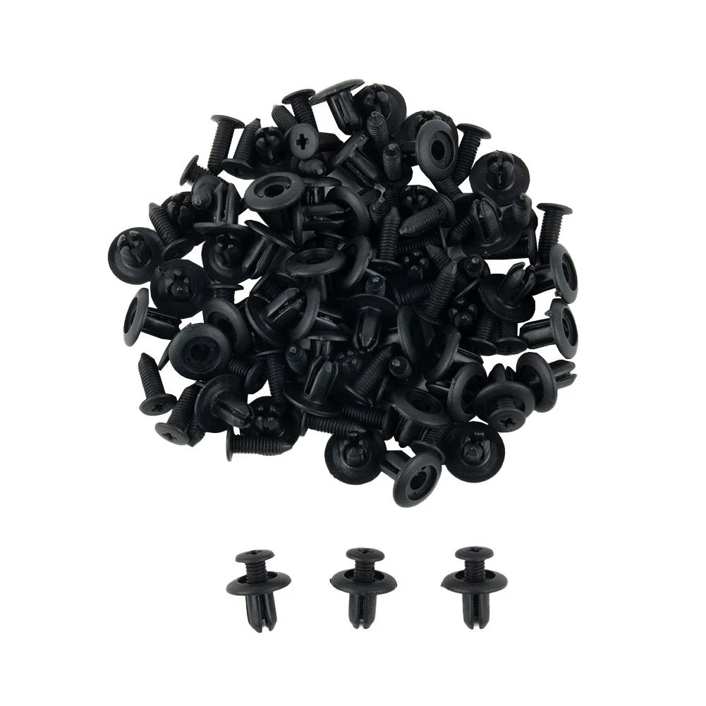 50pcs Bumper Fender Plastic Rivets Fasteners for Auto Car