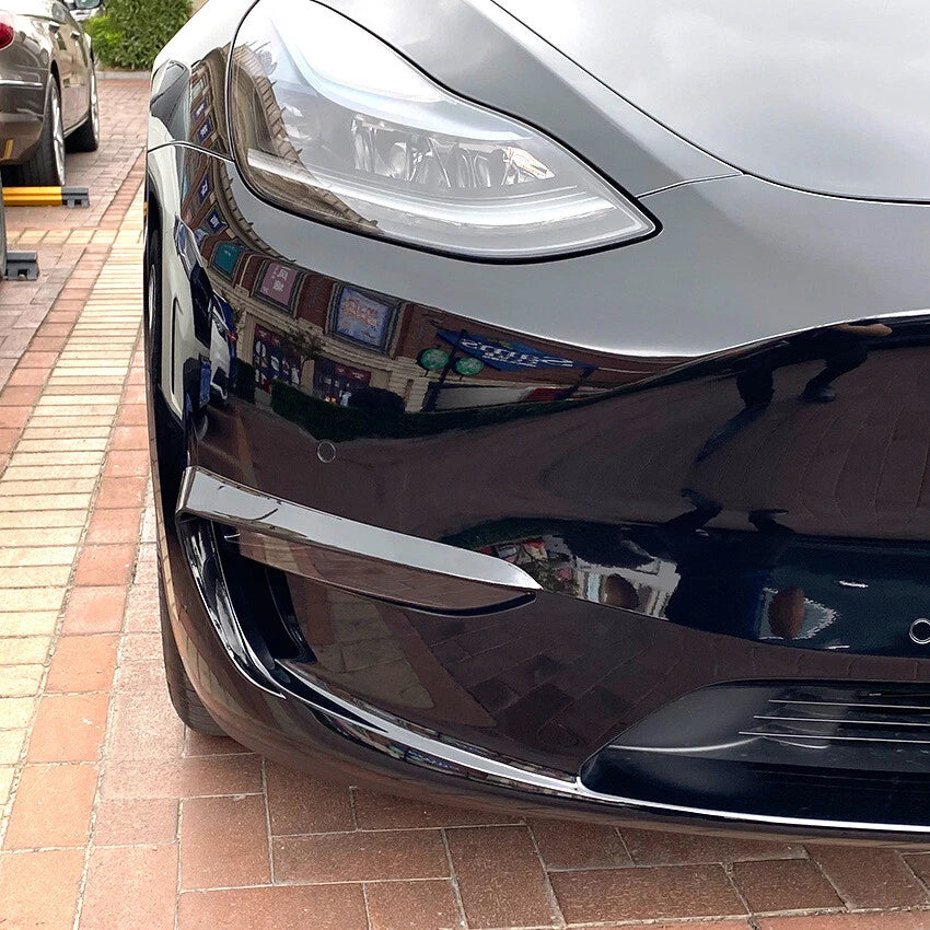 Tape-On Fog Light Eyebrow Cover Trim for Tesla Model Y (2020–2024)