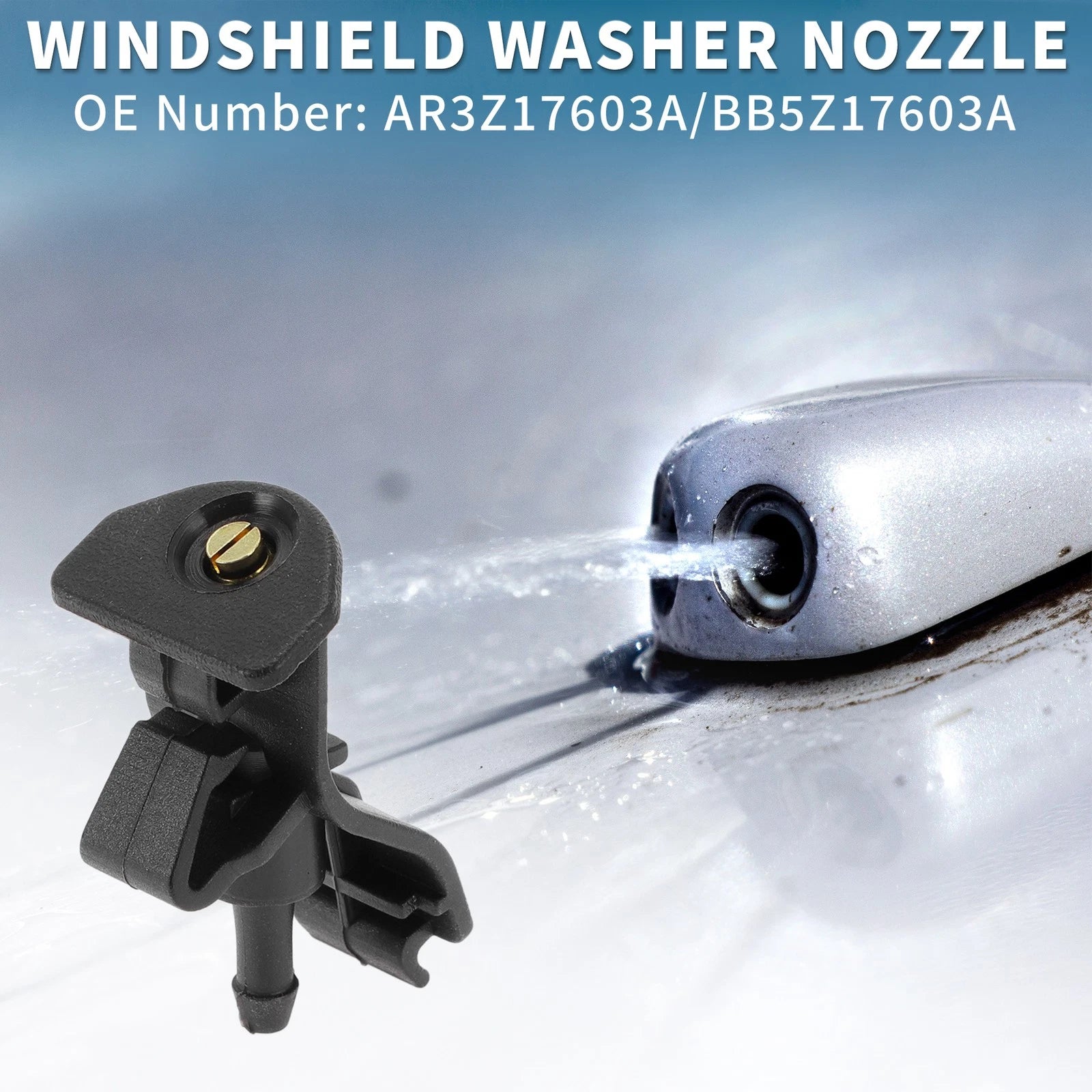 2PCS Front Windshield Washer Nozzles Replacement for Ford Explorer (2011–2018)