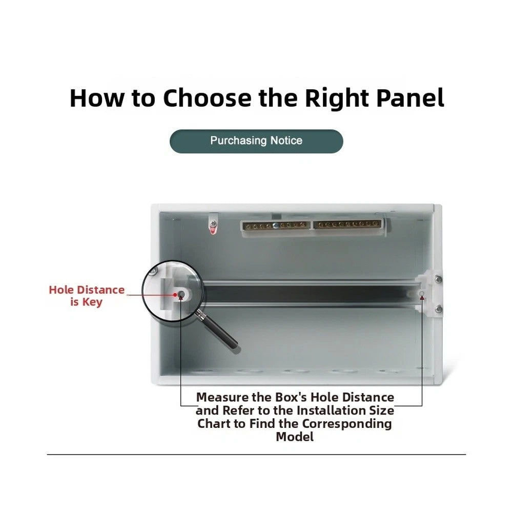 ABS Plastic Waterproof Panel Cover for Circuit Breaker Boxes (24.9cm Width)