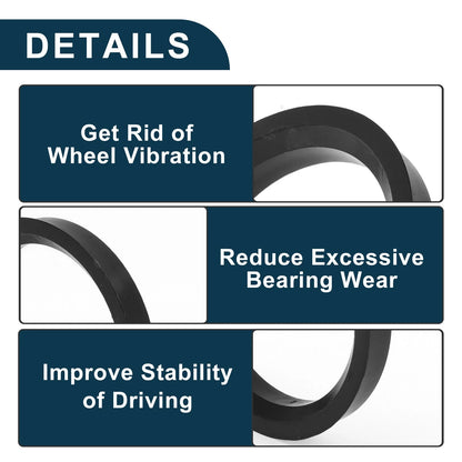 Set of 4 Wheel Hub Centric Rings for Universal Fit (OD 69.1mm ID 57.1mm)