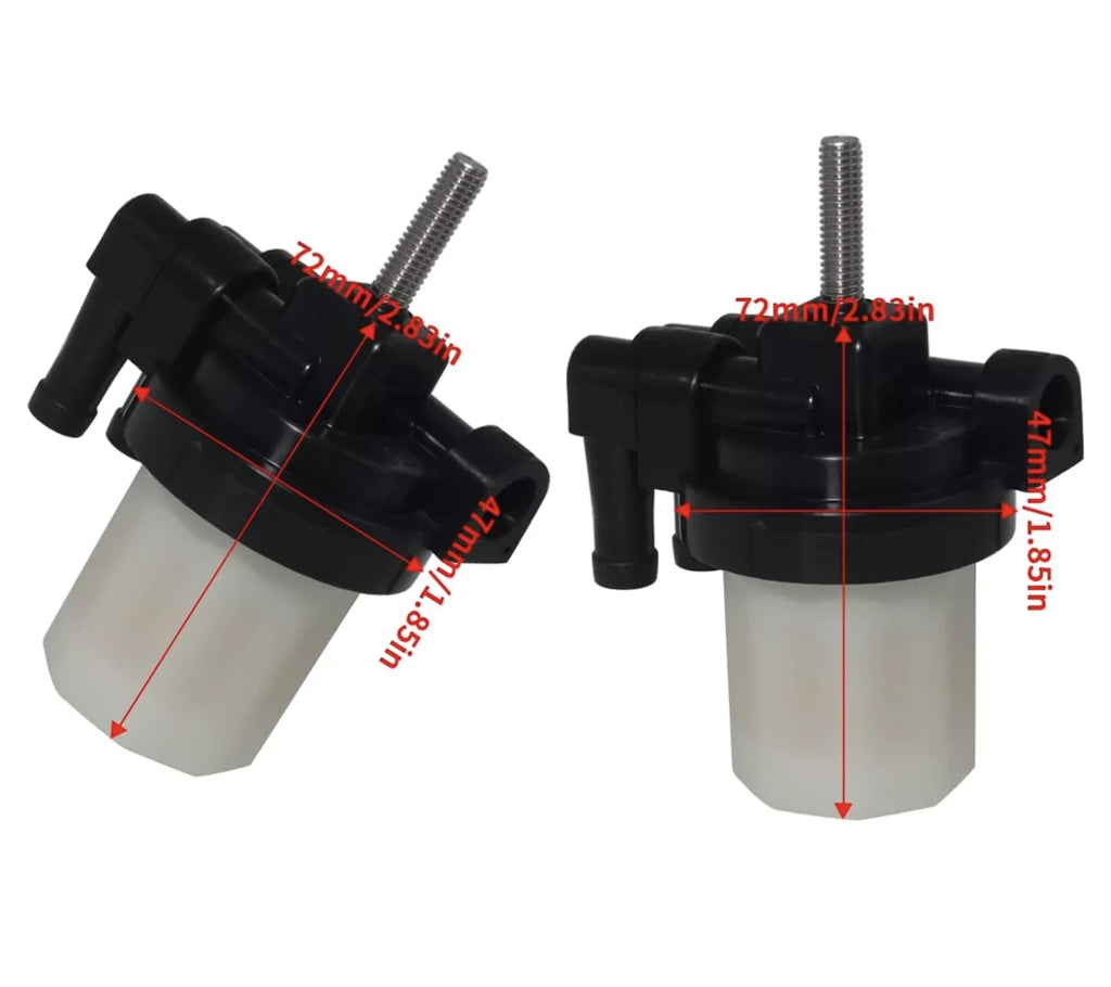 2Pcs Fuel Filter for Mercury Outboard 4-Stroke (30HP-60HP, 35-879884T)